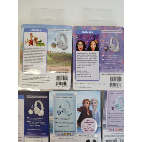StoryPhones 8 PACK NEW Story Shields Disc Disney Headphones Storytelling SEALED - Picture 8 of 8